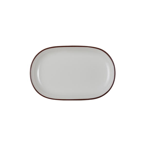 Modest Brown Magnus Oval Platter 18 cm 
