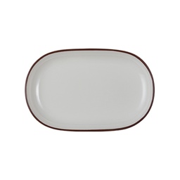 [18001-143028] Modest Brown Magnus Oval Platter 28 cm 
