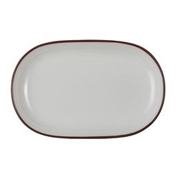 [18001-143037] Modest Brown Magnus Oval Platter 37 cm 