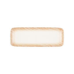 [20261-151630] Thin Brown Rectangular Plate 30 cm (30 * 11)