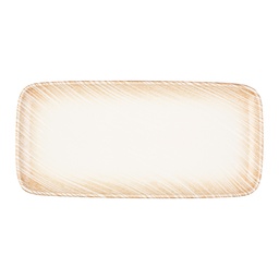 [20261-151635] Thin Brown Rectangular Plate 35 cm (34 * 16)