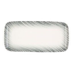 [20262-151635] Thin Grey Rectangular Plate 35 cm (34 * 16)